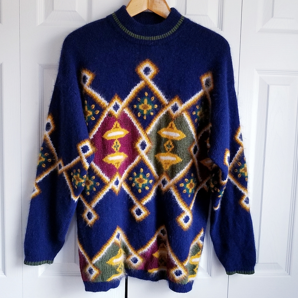 Vintage 80's 90's Furry Fuzz Angora Rabbit Grunge